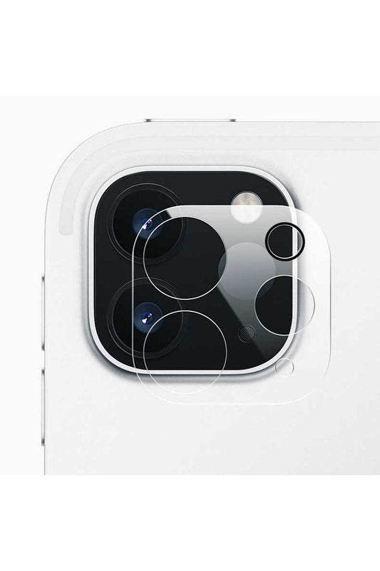 Apple Uyumlu iPad  Pro 12.9 2020 4.nesil Kamera Lens Koruyucu Cam Şeffaf