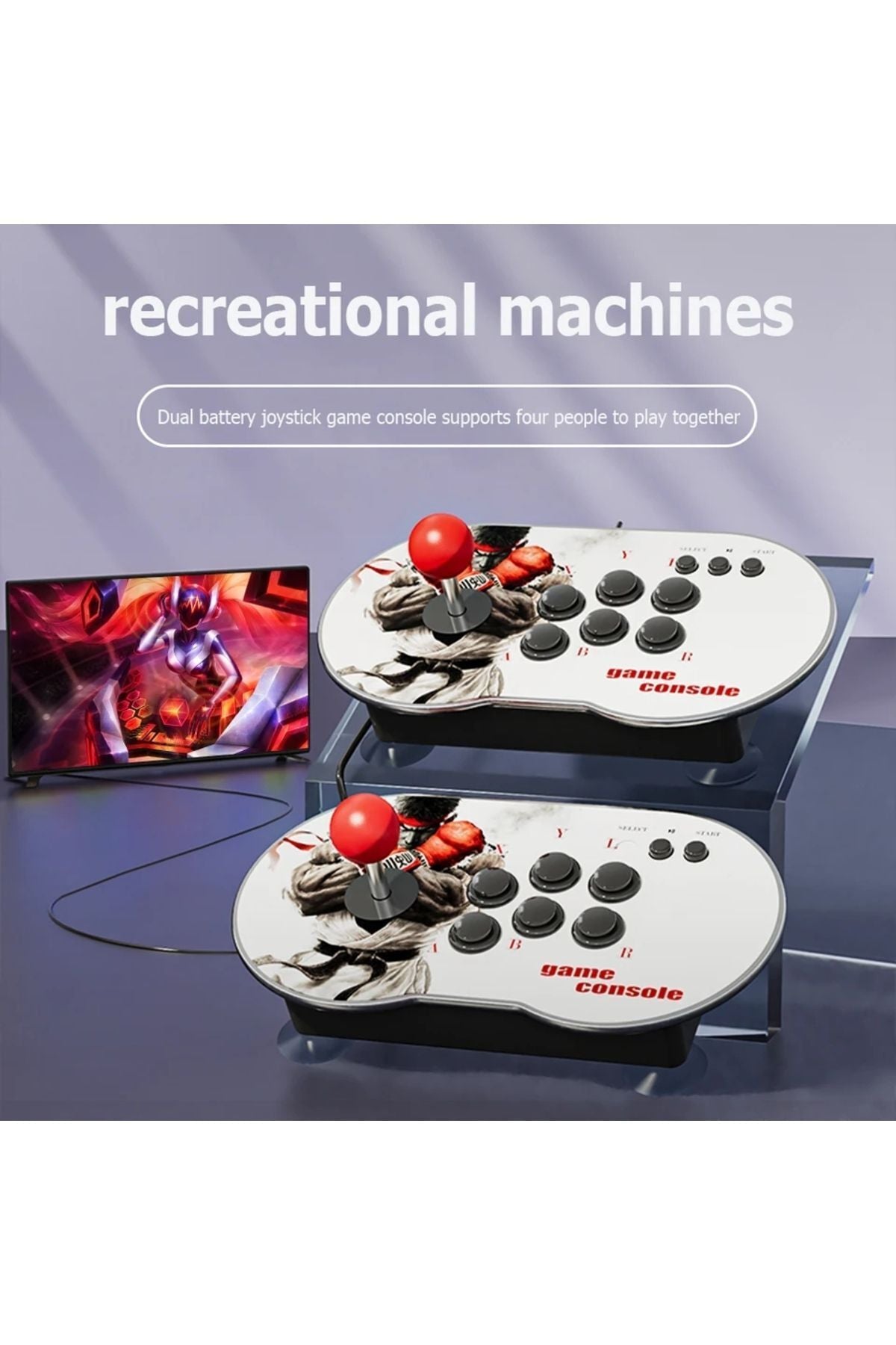 M9 64GB Arcade Retro 4K HDMI Oyun Konsolu 10000 Oyun Çift Kontroller