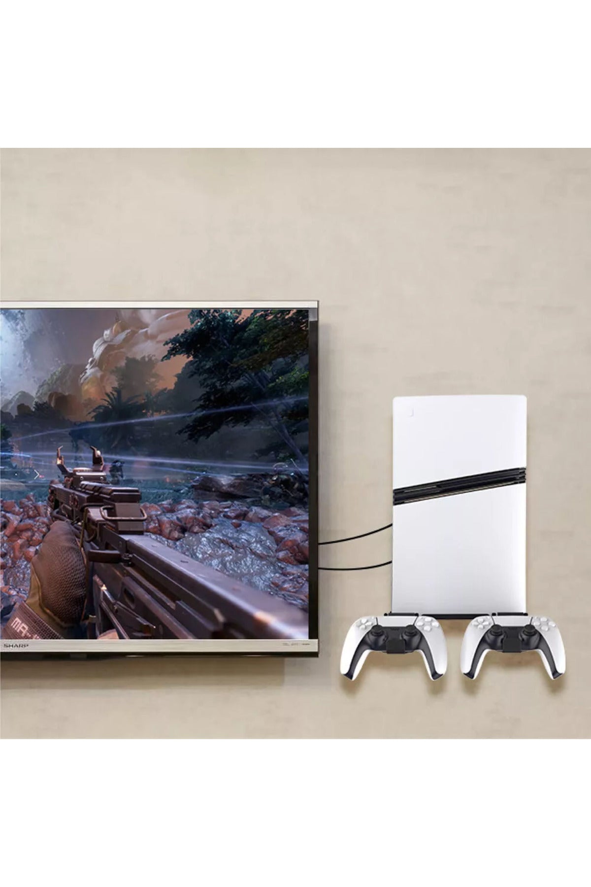 Ps5 Slim / Pro Uyumlu Duvar Askı Aparatı Pgtech Gp-539