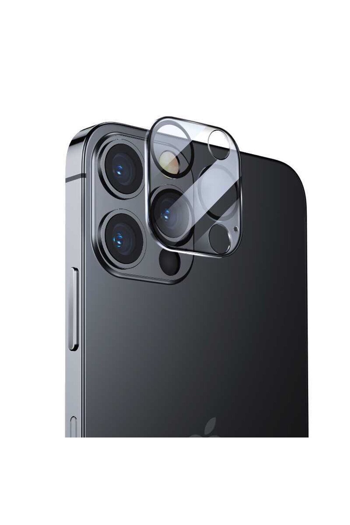 Apple Uyumlu iPhone 12 Pro Kamera Lens Koruma Camı Şeffaf