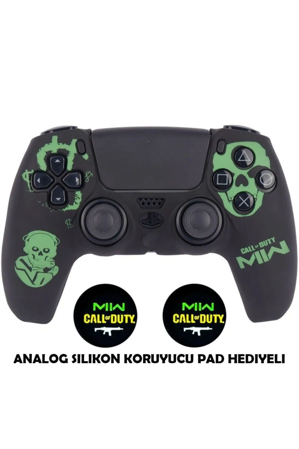 Ps5 Dualsense Call Of Duty Koruyucu Silikon Kılıf + Analog Silikon Koruyucu