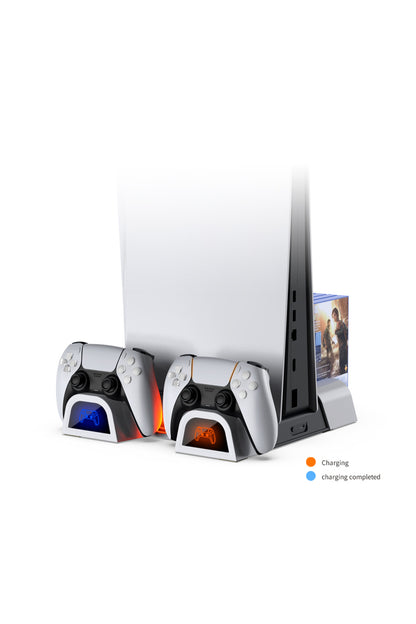Ps5 Disk Dijital/ps5 Slim Disk Dijital Uyumlu Multi Fonksiyonel Soğutucu Şarj İstasyonu