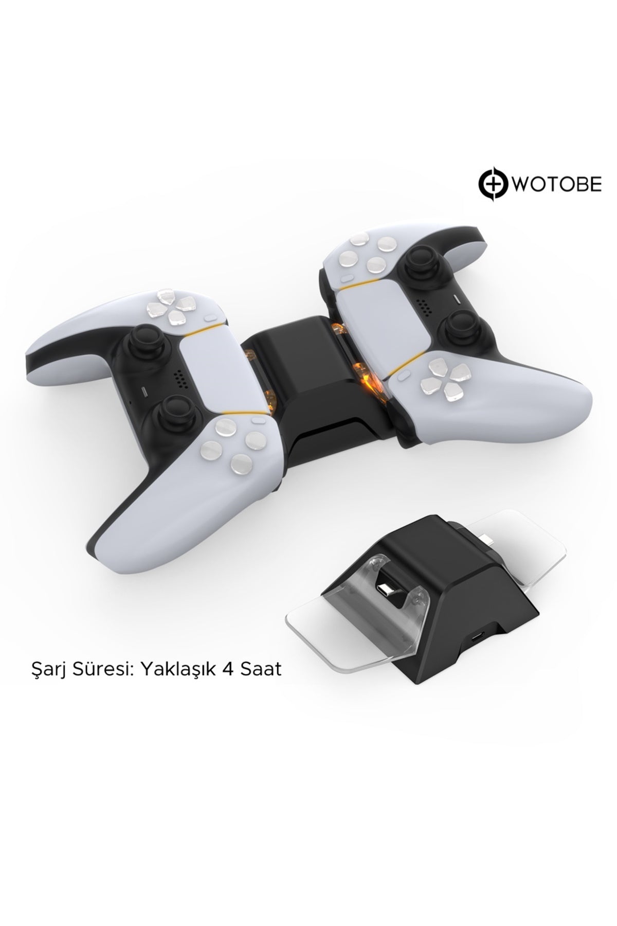 Işıklı Playstation 5 Dualsense Oyun Kolu Şarj Istasyonu