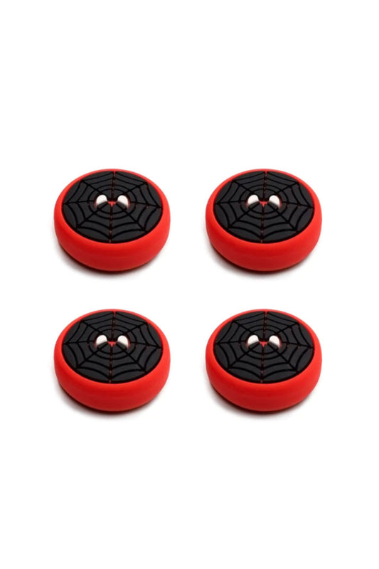 Desenli Sony Ps5/ps4/ps3 Analog Koruyucu Silikon Pad-spider Man Siyah