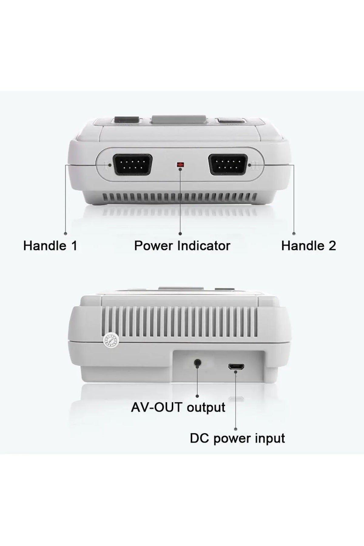 Klasik Retro Süper Mini 8-bit Nes 620 Video Oyun Konsolu Siyah