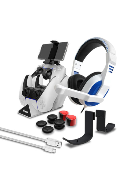Ipega Pg P5027 12Li Ps5 Kablo Stand Şarj Kulaklık Askı Analog Set