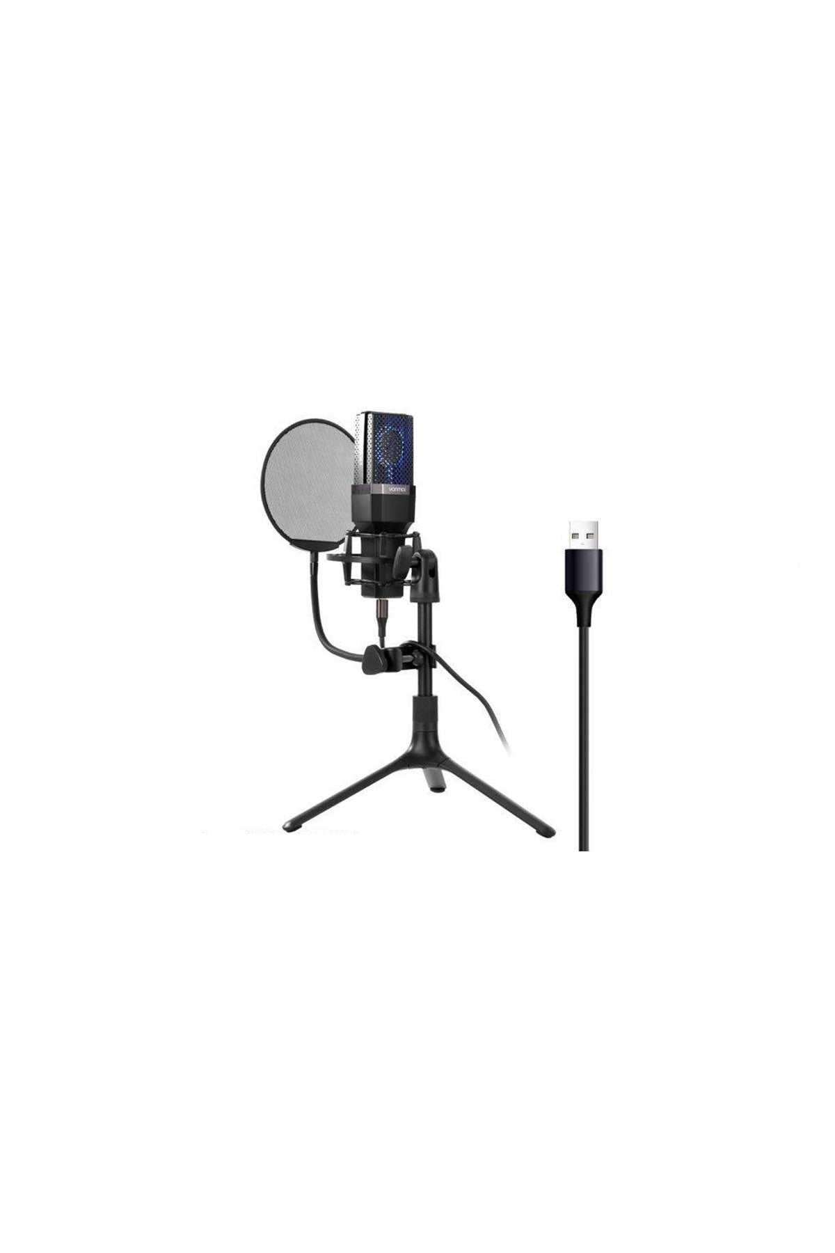 Micpro X1 Rgb Profesyonel Kardiyoid Kondansatör Mikrofon Siyah