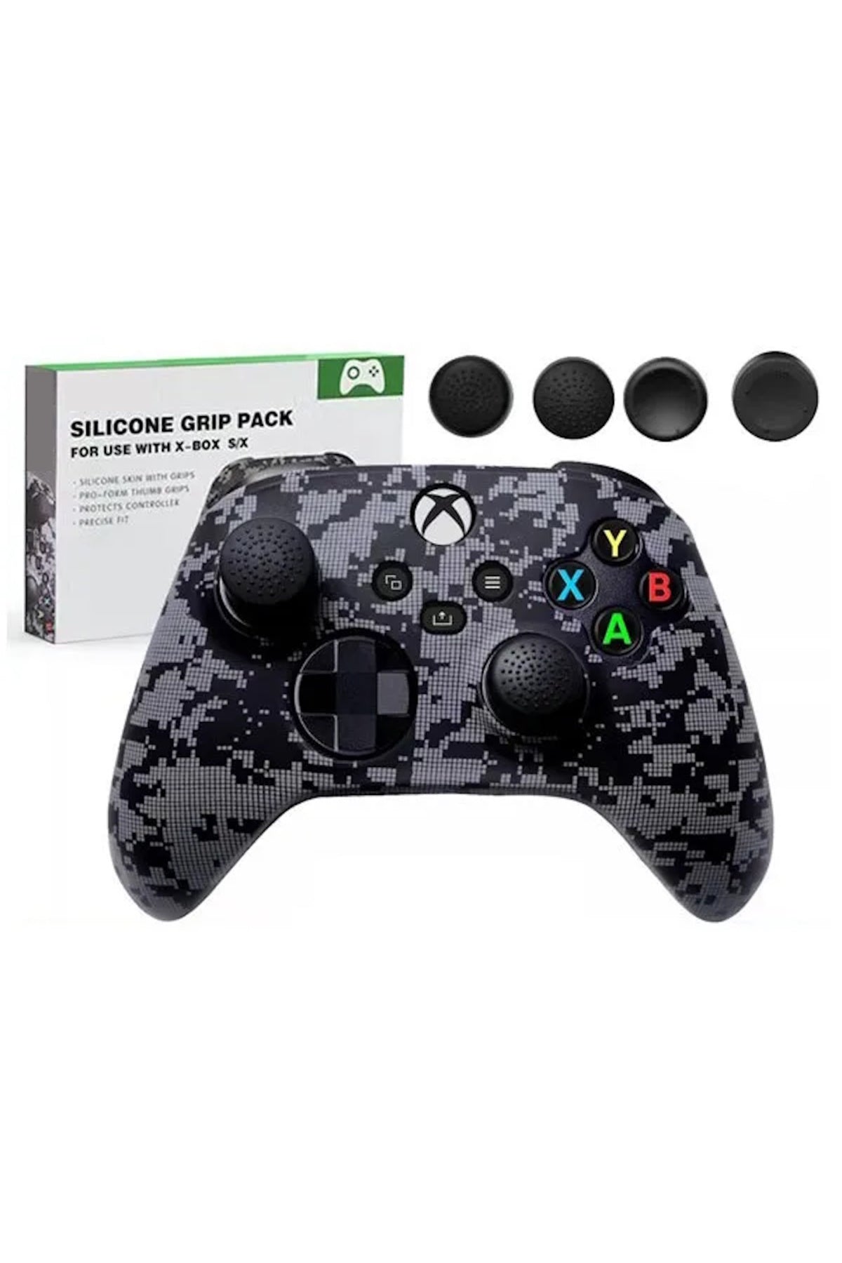 Xbox One S-Xbox One X Uyumlu Silikon Joystick Kılıf - HX-015