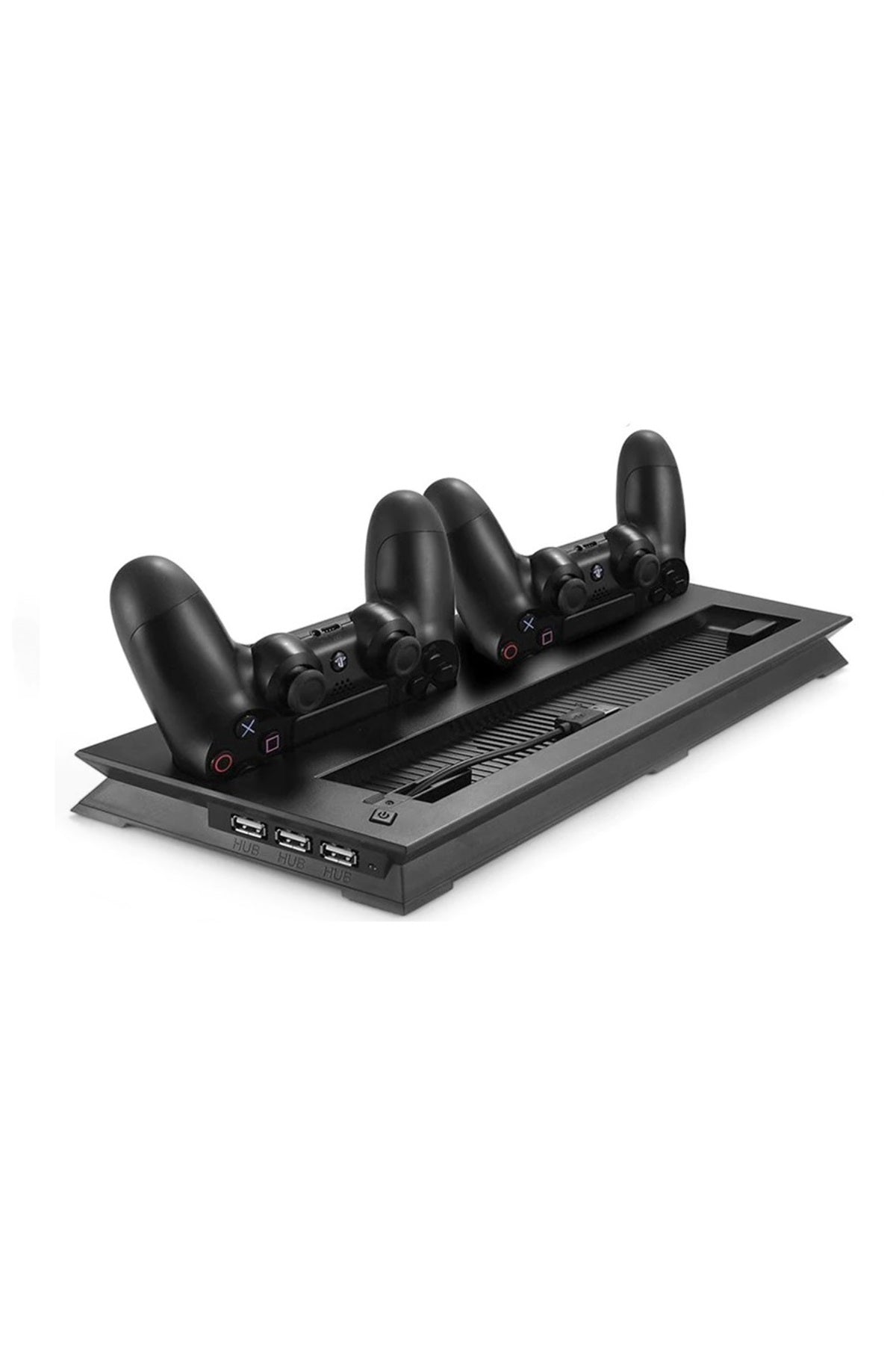 Ps4 Slim Multi Fonksiyonel Fanlı Ve Gamepad Şarjlı Stand Siyah