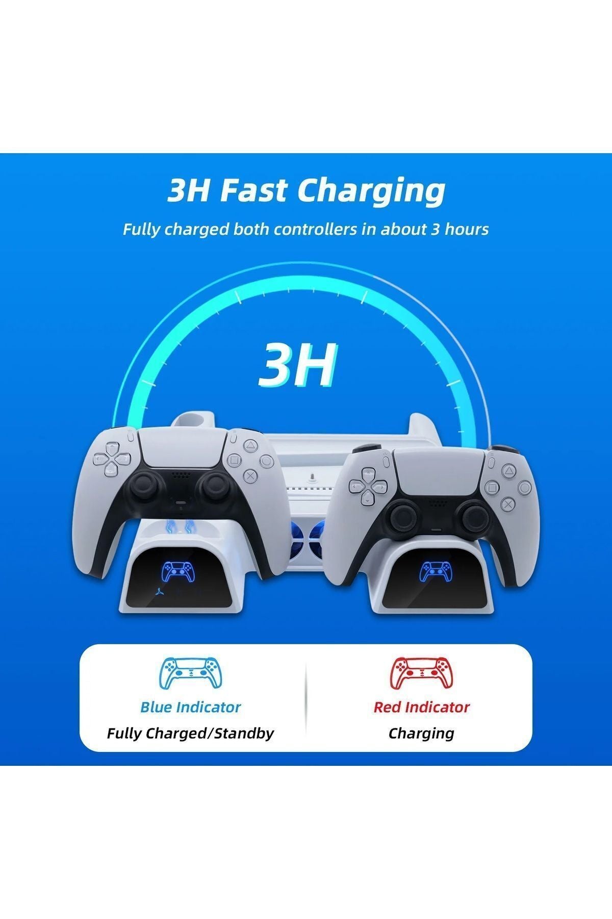 Ps5 Fat Slim Uyumlu Multi Özellikli Soğutucu Dikey Fan Dobe Tp5-3532b