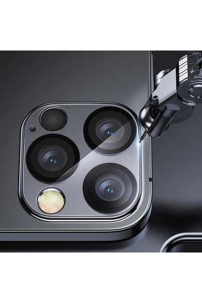 Apple Uyumlu iPhone 12 Pro Integrated Kamera Lens Koruyucu Cam Şeffaf