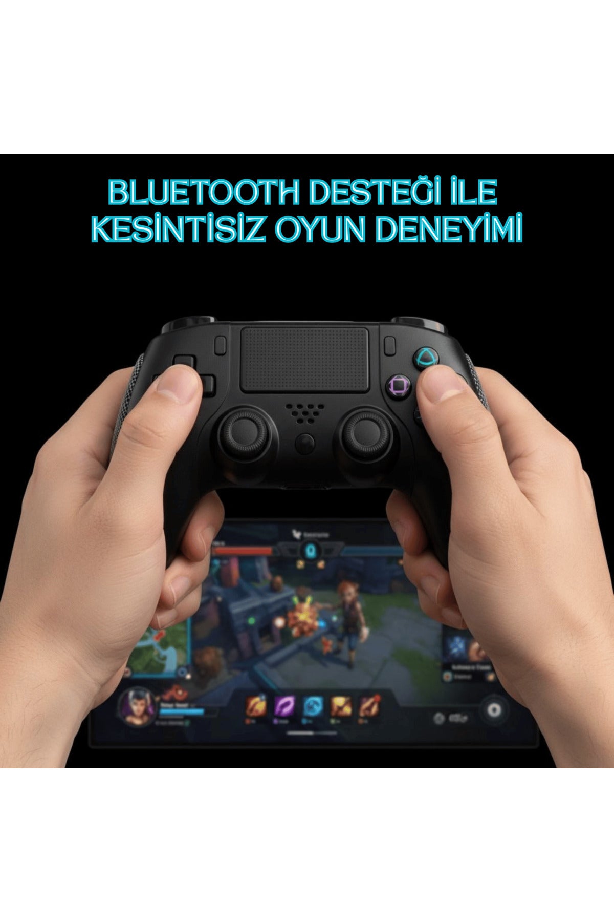 Ps4 Pc Uyumlu Oyun Kolu Tp4-0421 - Titreşimli Tam Fonksiyon Gamepad (Videolu Ürün)