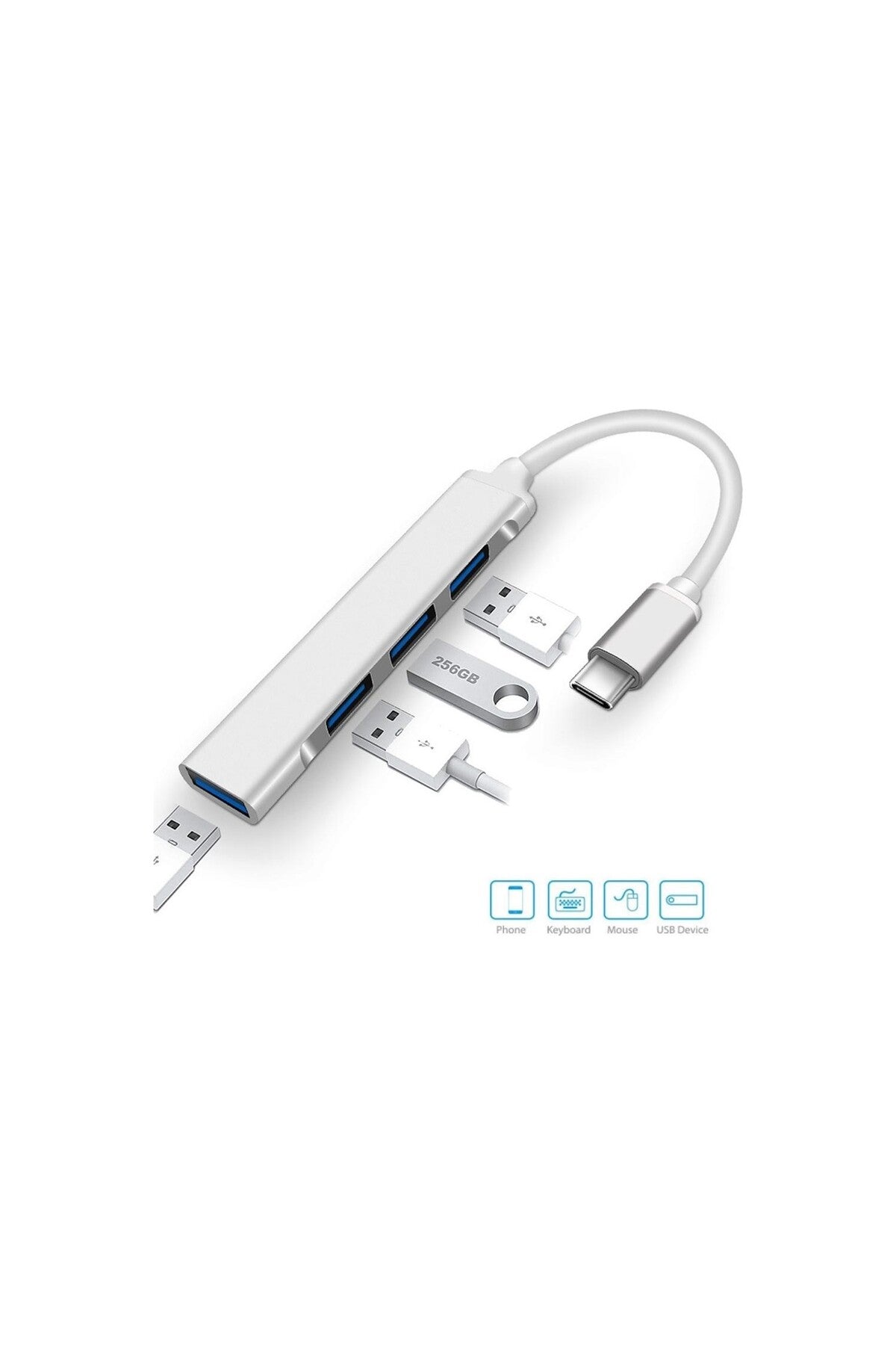 Type-c 4 Port Usb 3.1 Hub Çevirici Çoğaltıcı