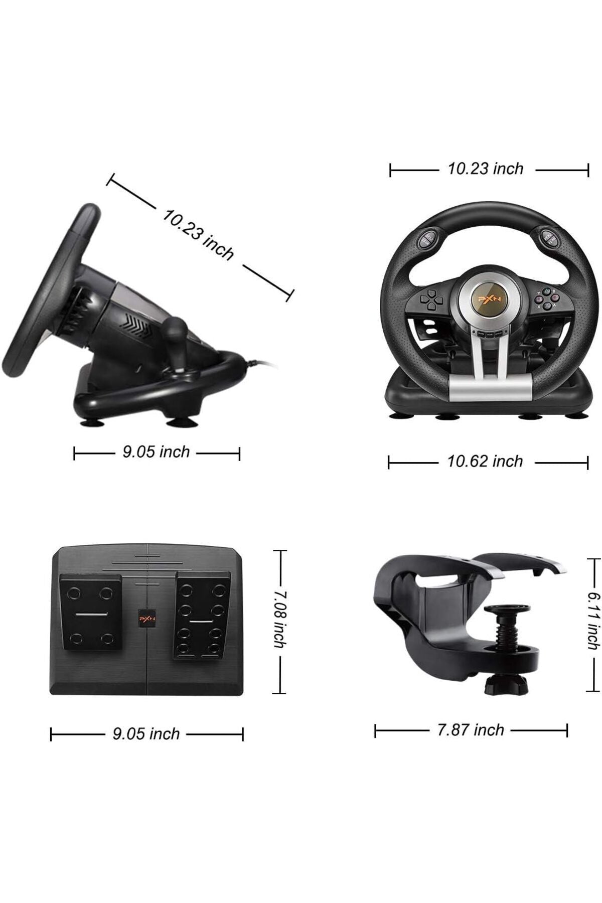 PXN V3 Pro titreşim oyun PS4 için direksiyon denetleyici, PS3, XBOX ONE, XBOX serisi S/X, PC