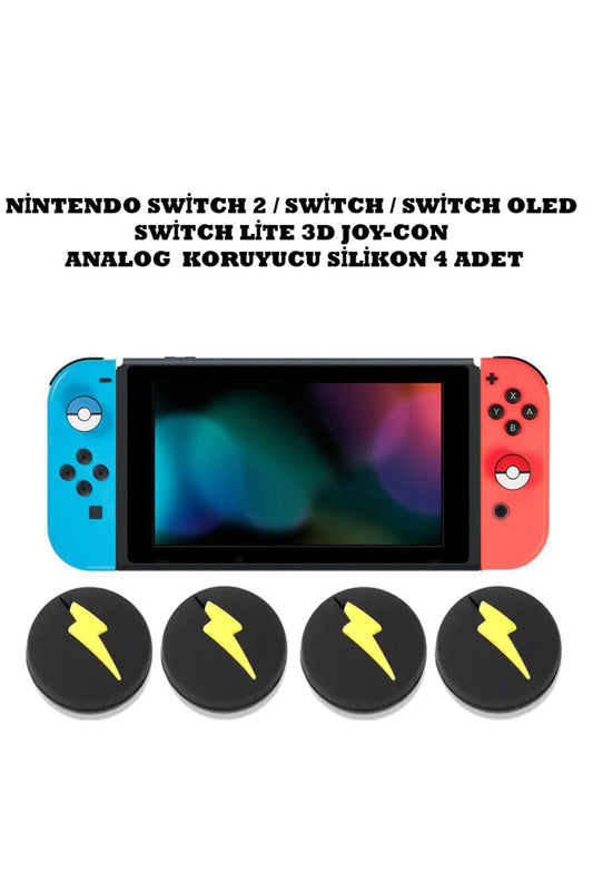 Switch/Switch 2/Switch Oled /Switch Lite Uyumlu Yeni 3D Analog Silikon PAD