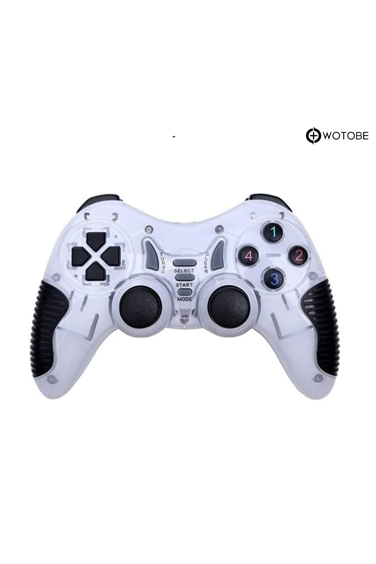 2.4g Ps1 Ps2 Ps3 Pc Android Tv Tv Box Android Telefon Uyumlu Titreşimli Kablosuz Joystick Beyaz