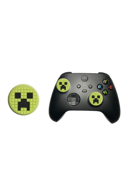 Minecraft  PS5/PS4/PS3/Xbox One/One X/One S/Series X/Series S 3D Analog silikon Koruyucu -2 Adet