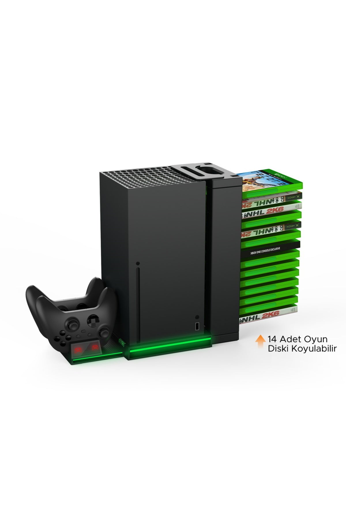 Dobe Tyx-0667 Xbox Series X Oyun Hazneli Led Şarj Stand Soğutucu