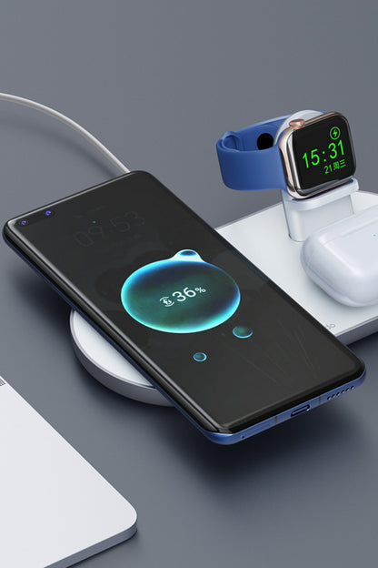Mcdodo CH-7060 3 İn1 Manyetik 15 W Kablosuz Hızlı Şarj Dock Stand Beyaz