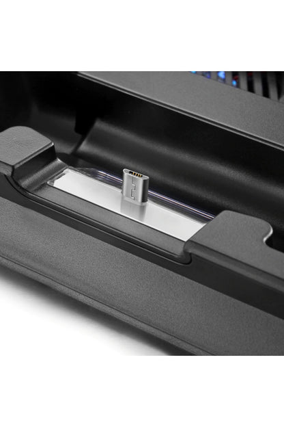 Ps4 Slim Multi Fonksiyonel Fanlı Ve Gamepad Şarjlı Stand Siyah