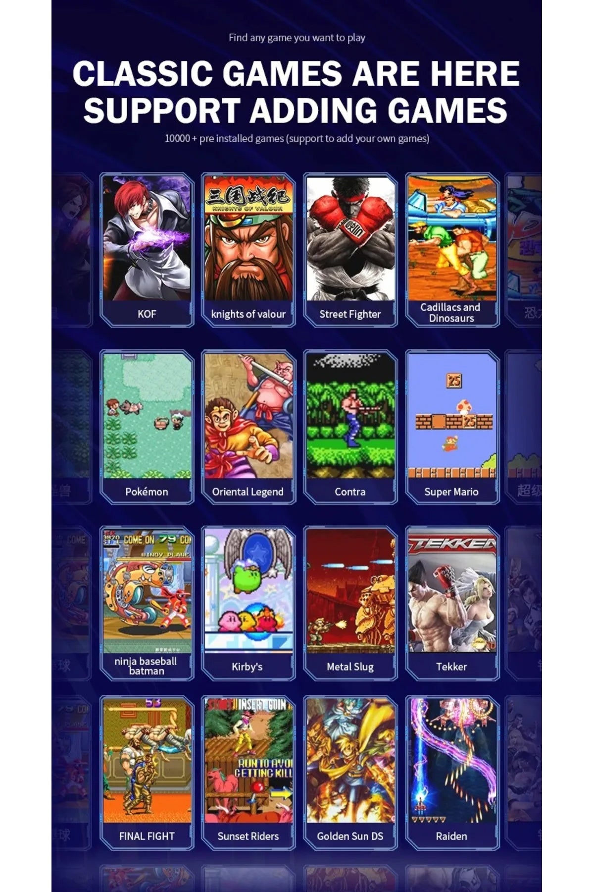 M9 64GB Arcade Retro 4K HDMI Oyun Konsolu 10000 Oyun Çift Kontroller