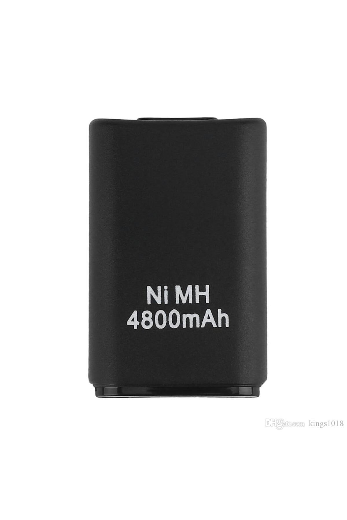 Xbox 360 Kontroller Için 4800 Mah Şarjlı Nı-mh Pil Ve Kablo Seti