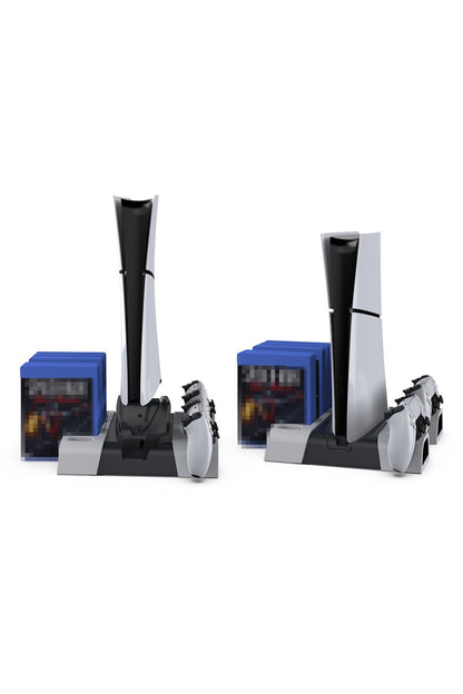 Ps5 Disk Dijital/ps5 Slim Disk Dijital Uyumlu Multi Fonksiyonel Soğutucu Şarj İstasyonu