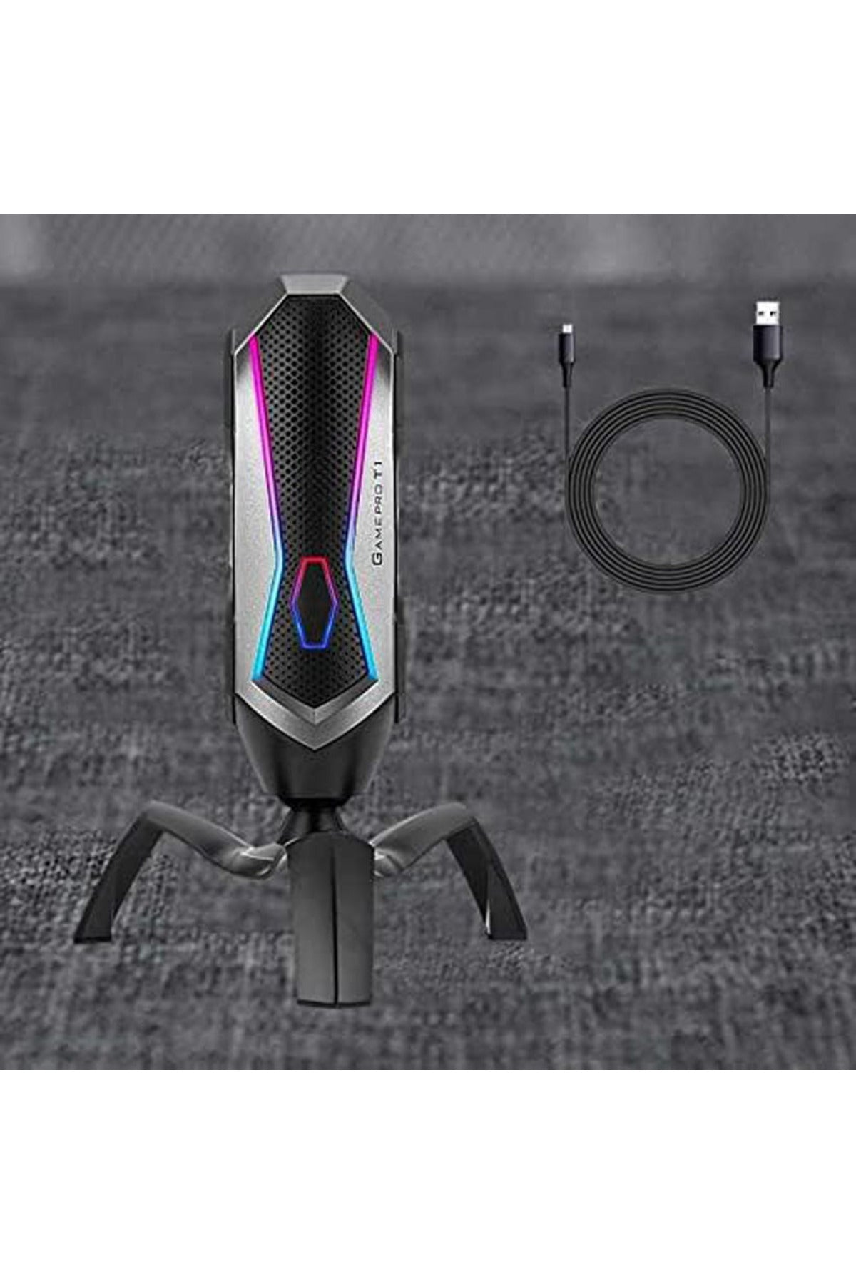 Gamepro T1 USB RGB Profesyonel Oyun ve Canlı Yayın Mikrofonu