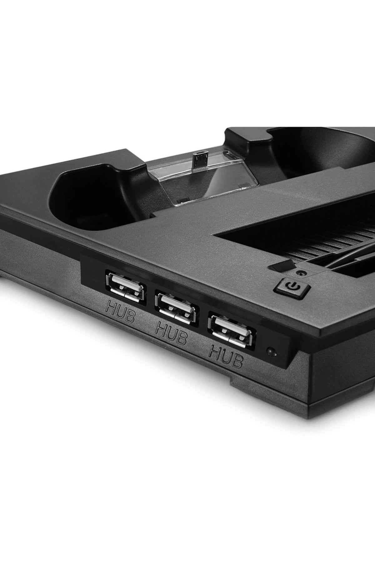 Ps4 Slim Multi Fonksiyonel Fanlı Ve Gamepad Şarjlı Stand Siyah