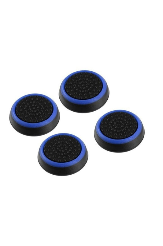 Desenli Sony Ps5/ps4/ps3 Analog Koruyucu Silikon Pad-renkli Mavi