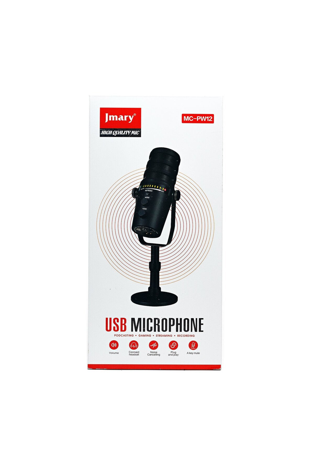 Mc-pw12 Usb Mikrofon 360 Derece Dönebilen Asmr Ve Stüdyo Kayıt Mikrofonu