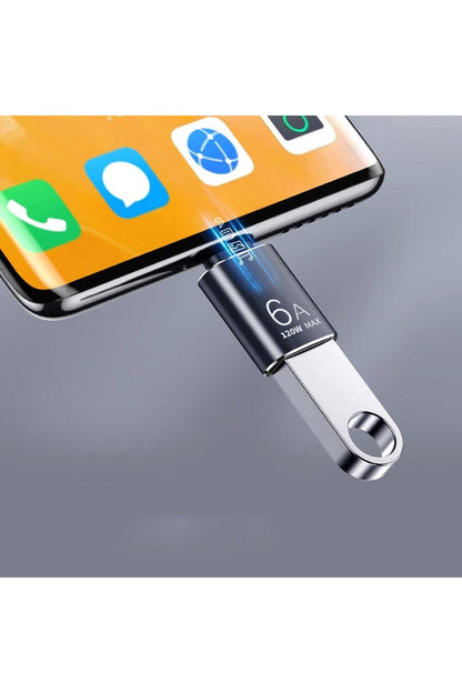 Usb Type-c 6a 120w Gen 3.1 Otg Dönüşrüeücü Adaptör