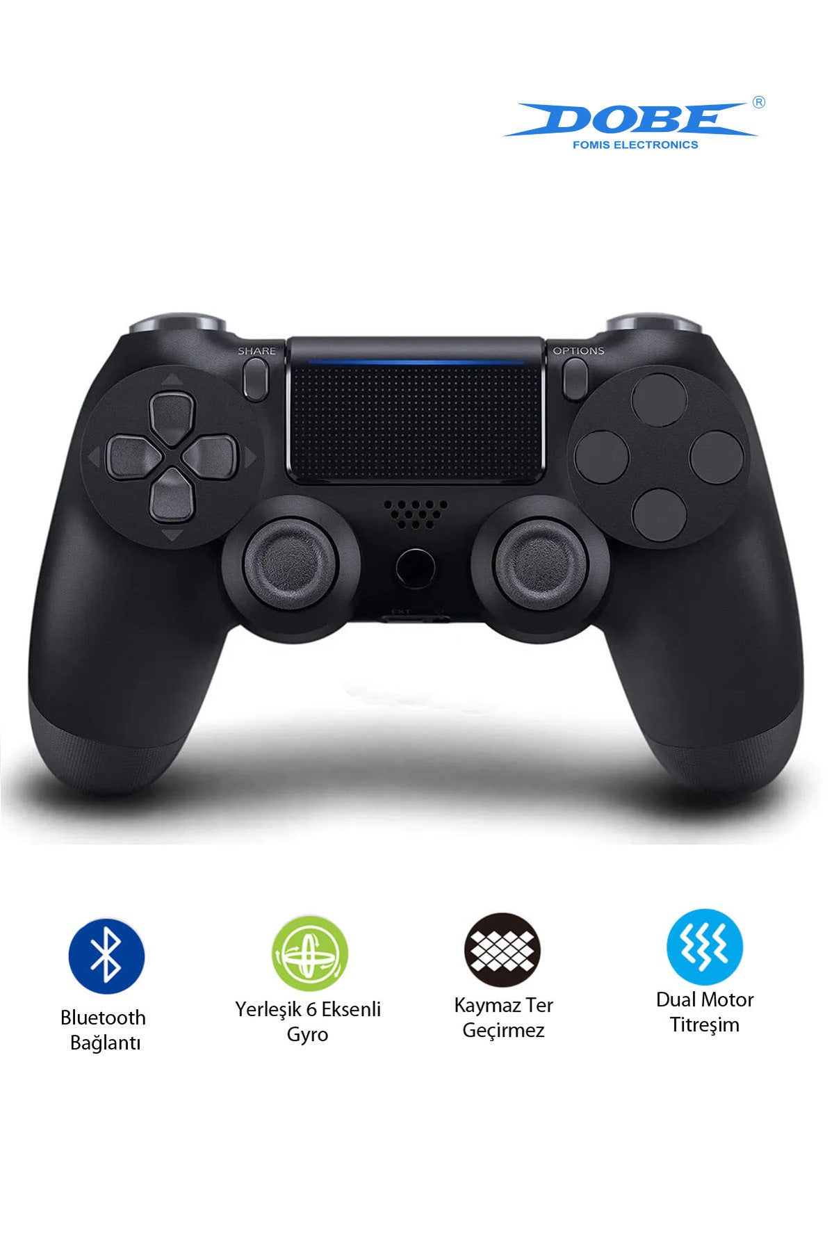 Ps4-pc-android Box-android-Apple Uyumlu iOS Telefon Tablet Titreşimli Bluetooth Oyun Kolu Kamo Kırmızı