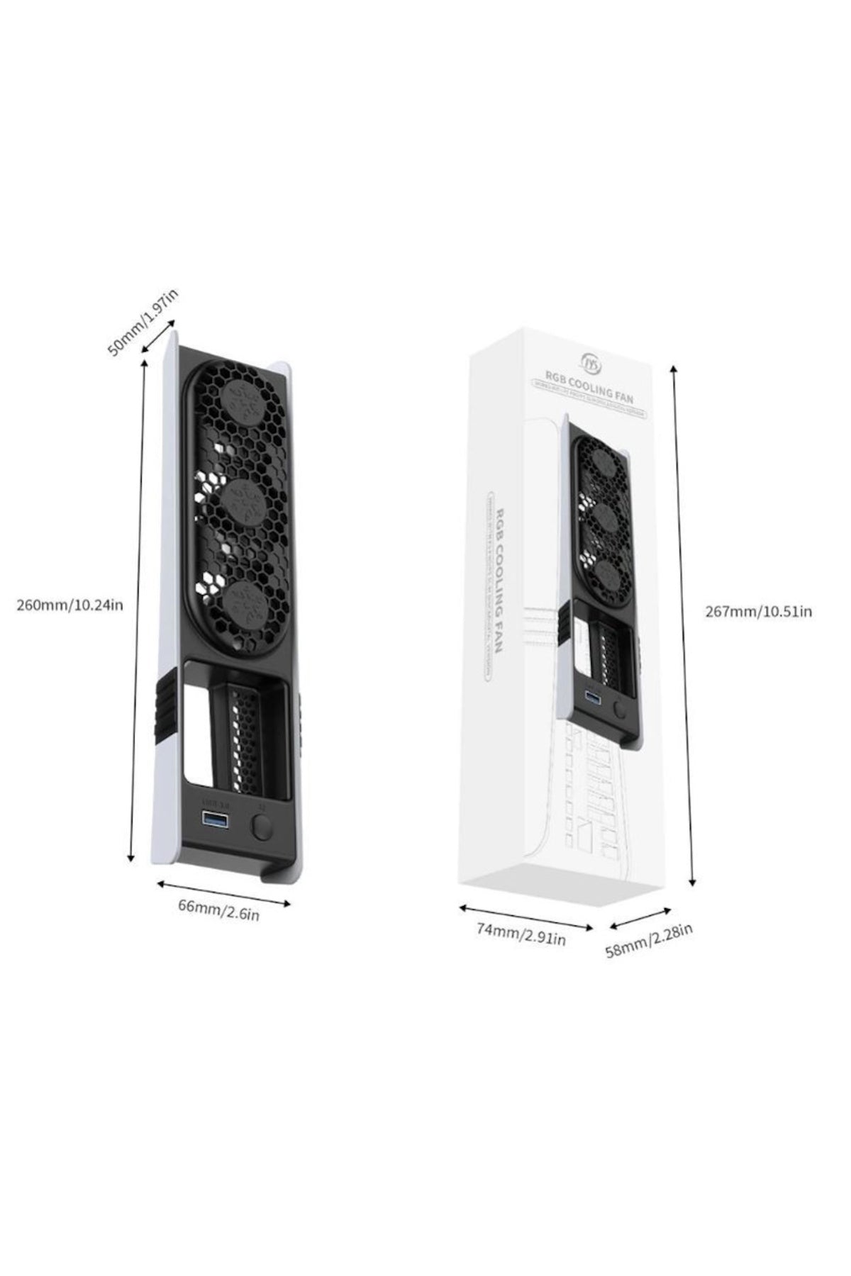 P5228 PS5 Pro/PS5 Slim RGB Soğutucu Fan