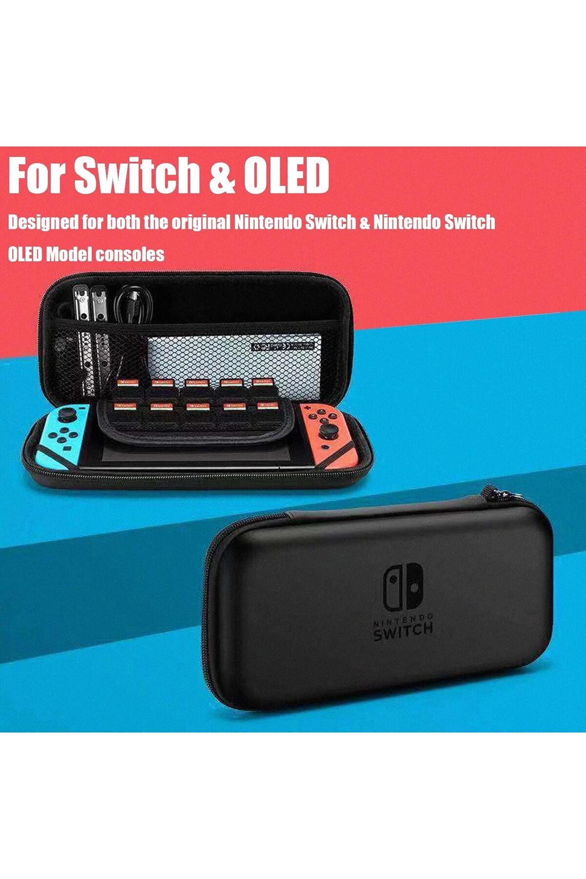 Nintendo Switch ve Switch OLED Uyumlu Oyun Konsolu Taşıma Çantası