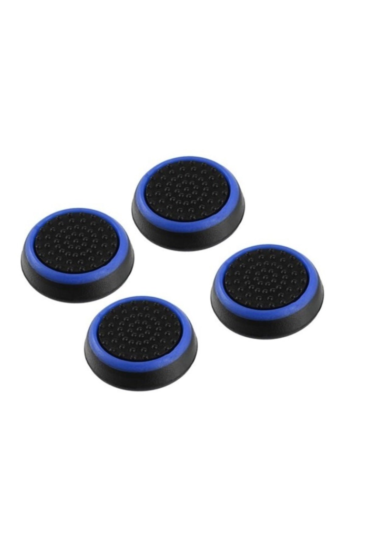 Noktalı Xbox One S/one X/xbox E/xbox 360 Analog Koruyucu Silikon Pad Siyah Mavi