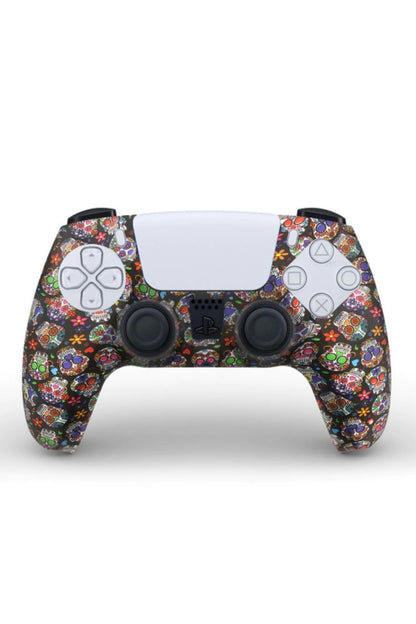 Ps5 Controller Kuru Kafa Serisi Desenli Koruyucu Silikon Kılıf Model-11