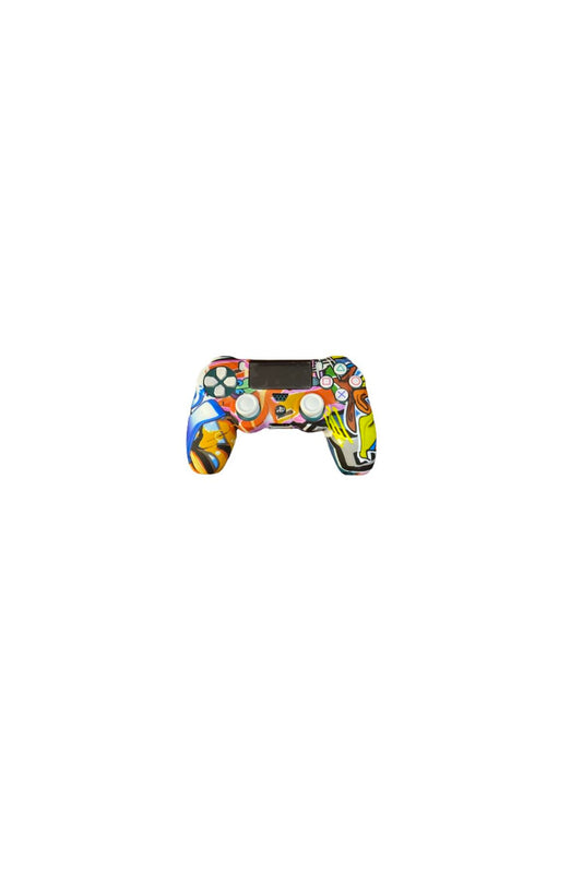 Playstation 4 Ps4 Dualshock Joystick Desenli Tasarım Silikon Kılıf Açıksarı