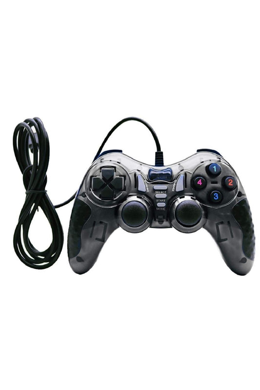 Pc Uyumlu Usb Dual Shock Titreşimli Joystick Oyun Kolu-cfl-2586 Siyah