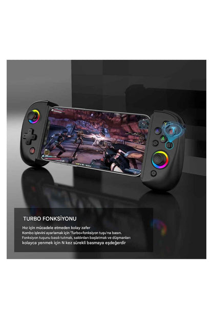 BSP-D8 Bluetooth 5.2 Android/Ios Tablet Telefon Uyumlu Mobil Telefon Tutucu Joystick Gamepad