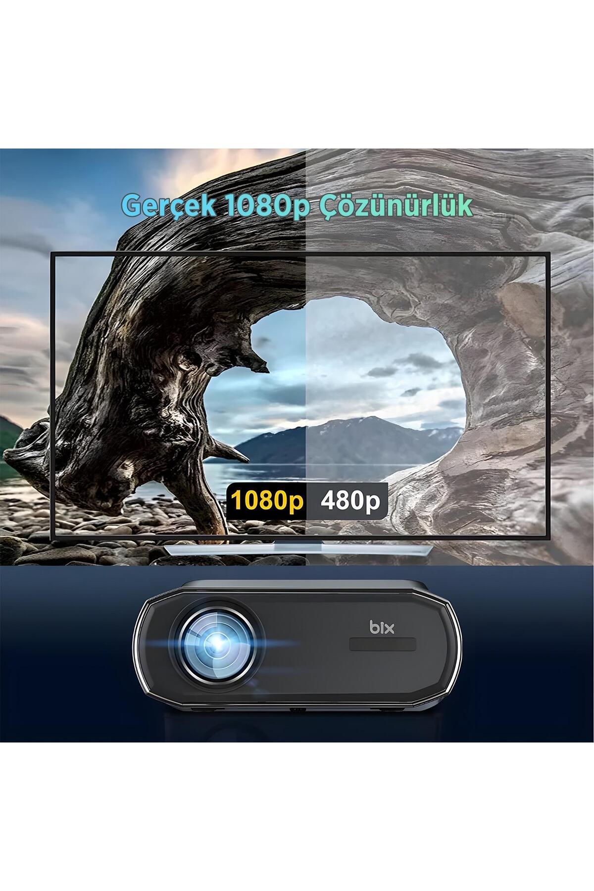 Vega III Android Projeksiyon Cihaz Full HD 1920×1080 4K Desteği 400 ANSI Lümen Wifi Bluetooth Uyumlu