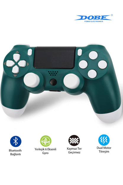 Ps4-pc-android Box-android-Apple Uyumlu iOS Telefon Tablet Titreşimli Bluetooth Oyun Kolu Kamo Kırmızı