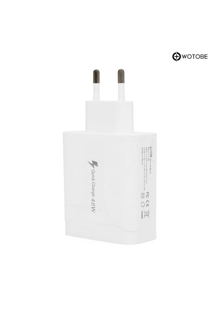 Apple Uyumlu 4 Usb 1 Type c iPhone iPad Samsung Huawei Oppo Xiaomi 48w Hızlı Şarj Başlığı