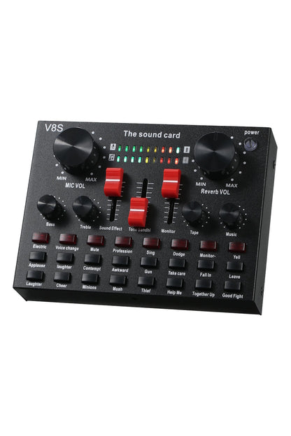 V8S USB Taşınabilir Profesyonel Stüdyo Mikser
