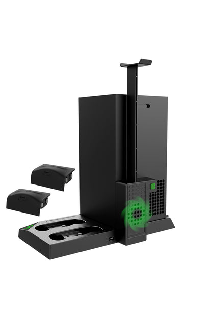 Xbox Series X Çok Amaçlı Şarj İstasyonu Stand Askılı Soğutucu Şarj Edilebilir Pil Set