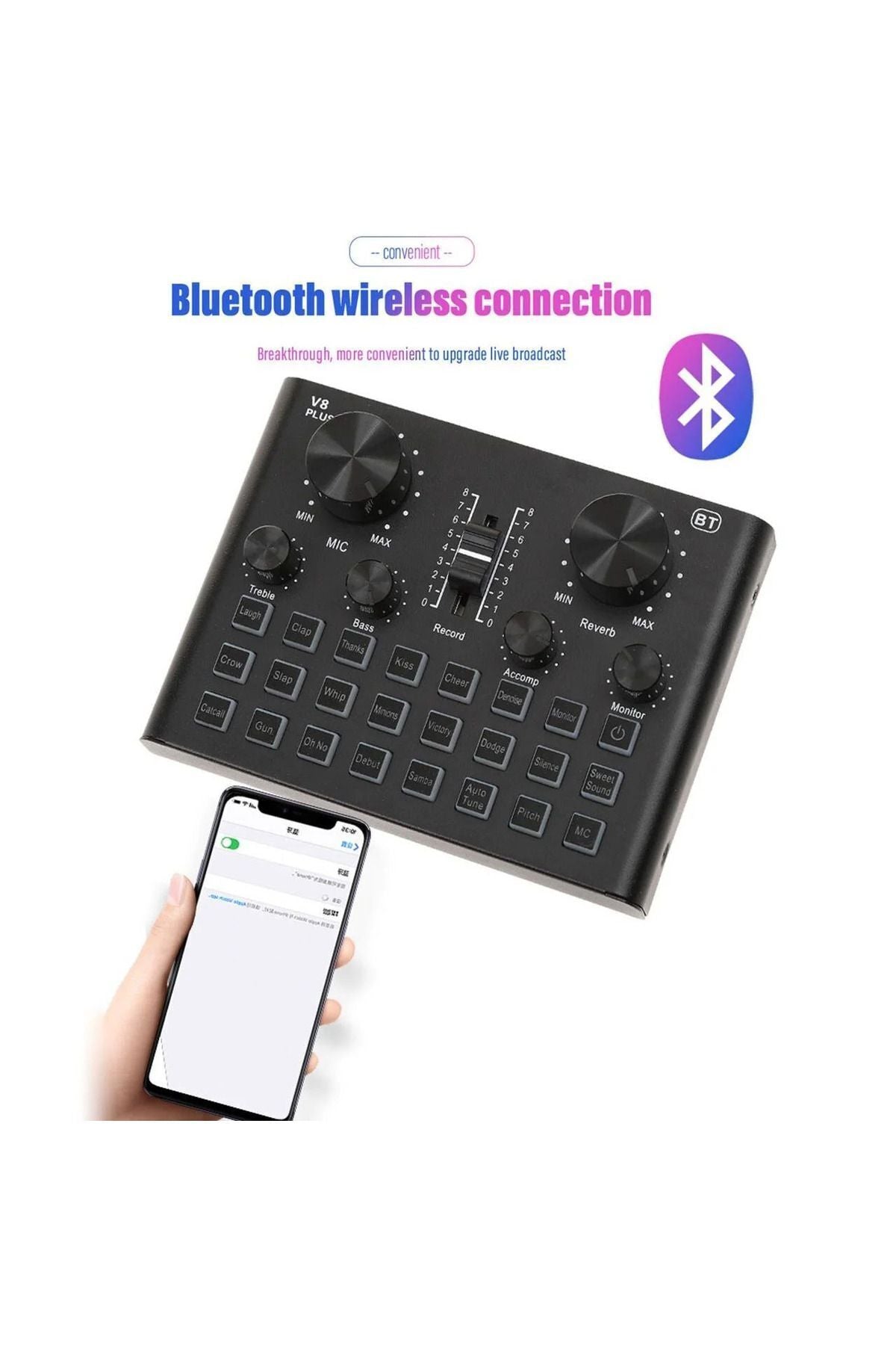 Bm600 Filtreli Condenser Mikrofon V8 Plus Ses Kartı Ve Standlı Set