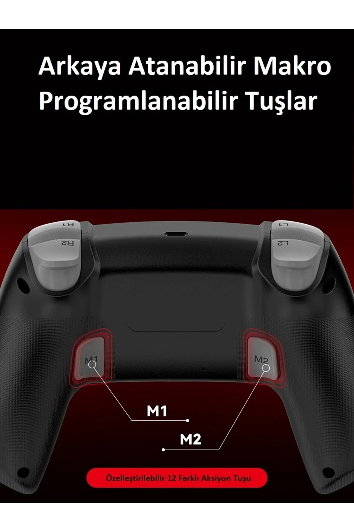 Kablosuz Wireless Ps4 Android Apple Uyumlu iOS Switch Pc Six-axis Oyun Kolu Joystick Mavi