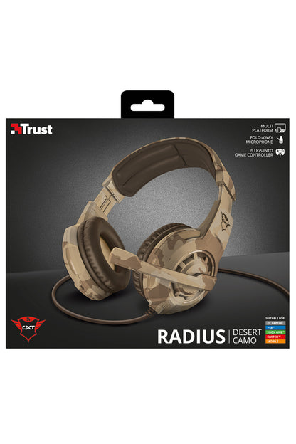 Gxt 310d Radius Desert Camo Kulaküstü Gamer Kulaklık Siyah