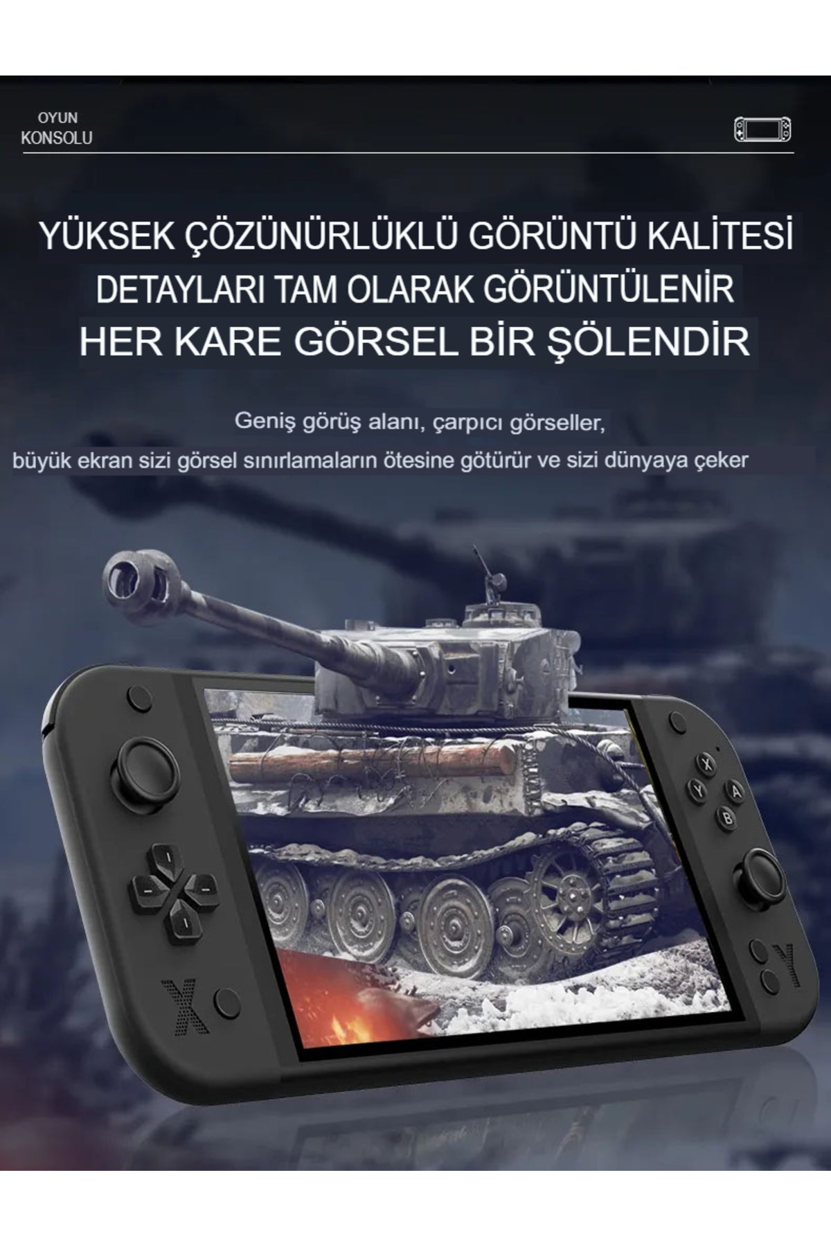 G90 7 İnç IPS HD Ekran Oyun Konsolu Linux İşletim ve Çoklu Sistem Emülatörü Arcade Oyun Konsolu