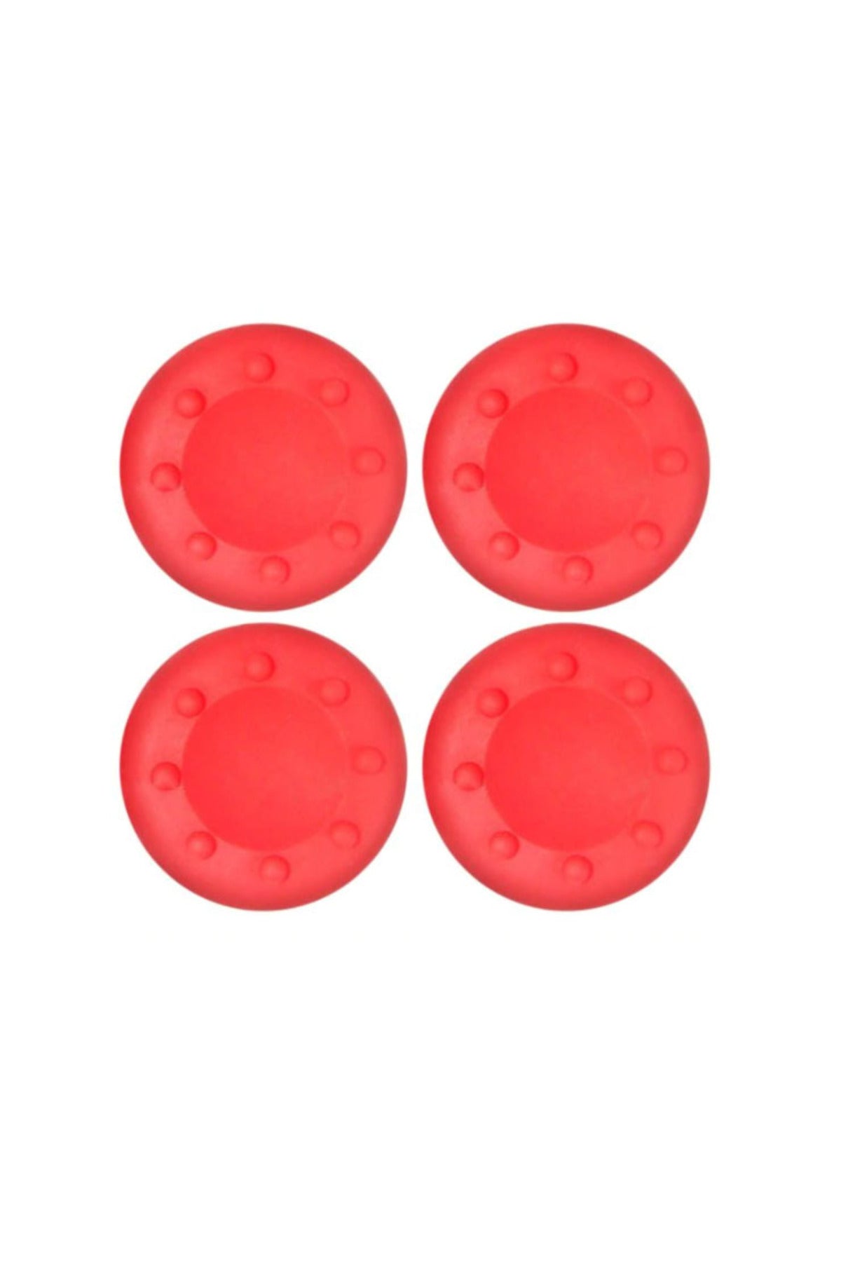 Desenli Sony Ps5/ps4/ps3 Analog Koruyucu Silikon Pad-step Model Kırmızı
